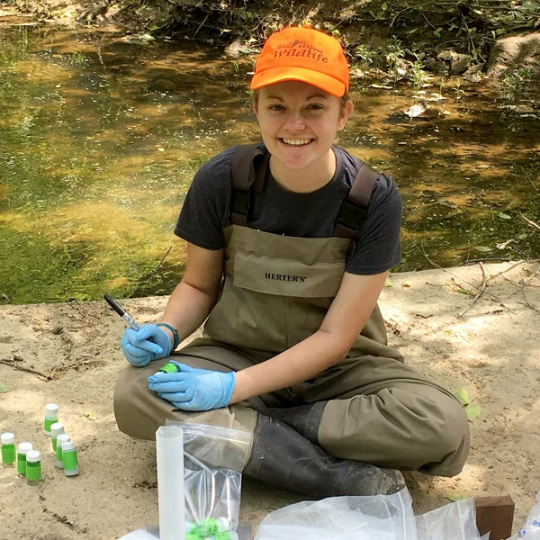 researcher labeling samples